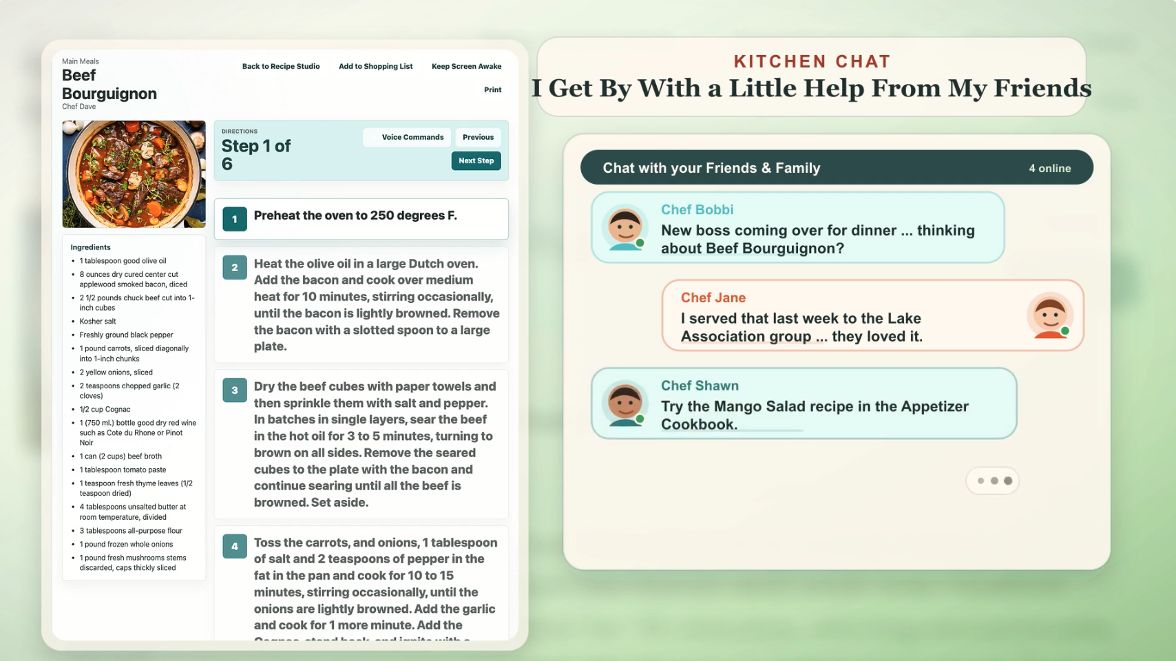 Kitchen Chat screenshot