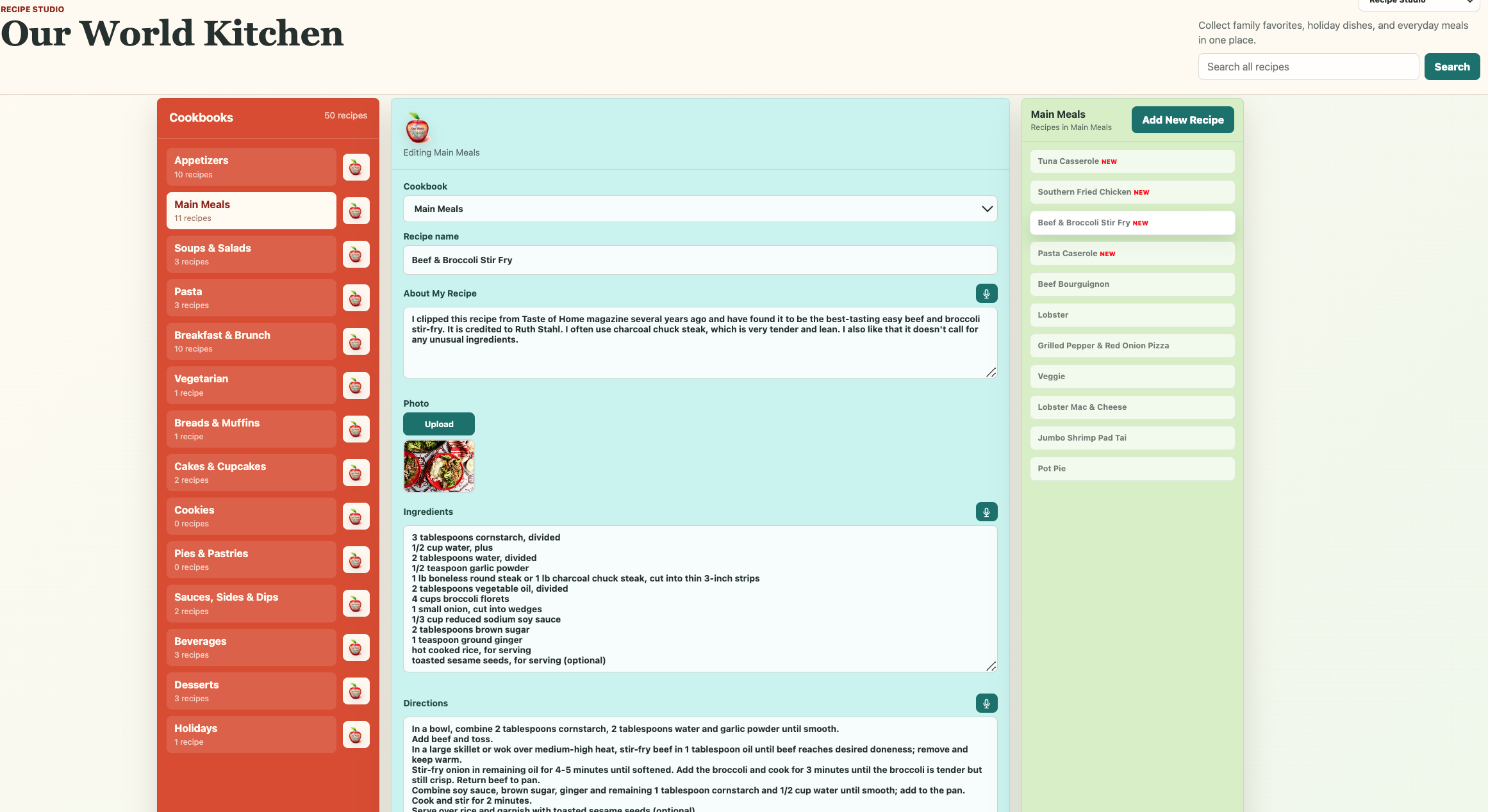 Recipe Studio 2 screenshot